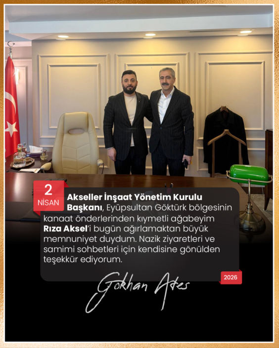 Akseller İnşaat Yönetim Kurulu Başkanı Rıza Aksel